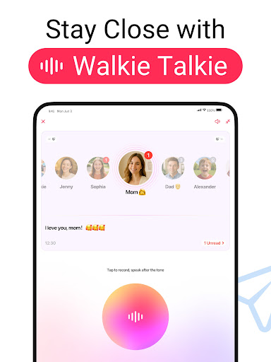 Screenshot of JusTalk Family Messenger