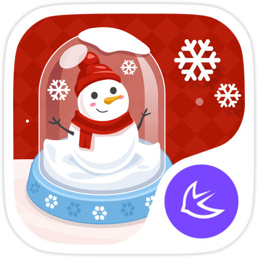Merry Christmas Cute Snowman -  Icon