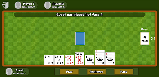 Challenge Card Game - Bluff