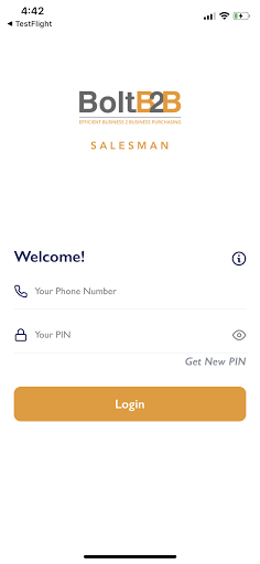 Android application BoltB2B Salesman screenshort