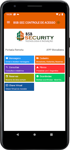 Android application BSB SEC CONTROLE DE ACESSO screenshort