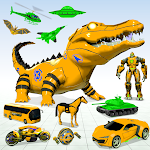 Cover Image of Télécharger Crocodile robot voiture transformer  APK