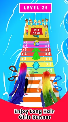 Hair Run challenge Hair Games - Screenshot 4