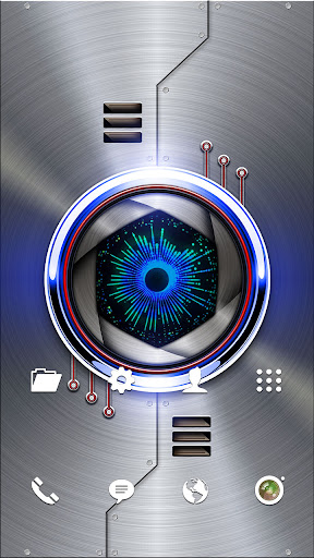 Android application Wallpaper-Robotic HUD Iris screenshort