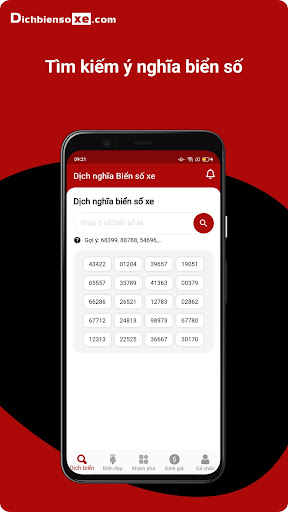 Định giá và Dịch biển số xe Screen 2