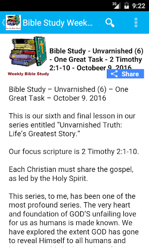 Weekend Bible Study- Weekly Screen 2