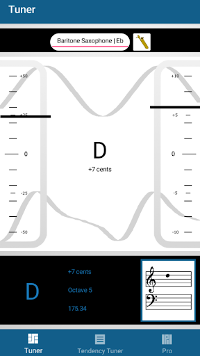 Android application Tendency Tuner screenshort