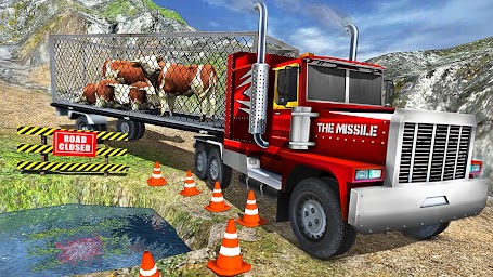 Offroad Farm Animal Truck Driving Game 2020