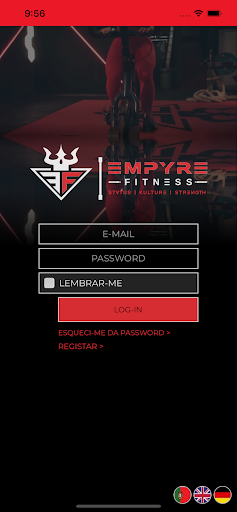 Android application Empyre Fitness screenshort
