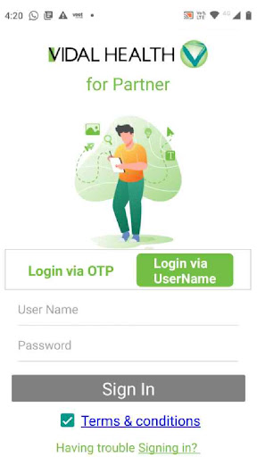 Android application Vidal Health Partner screenshort