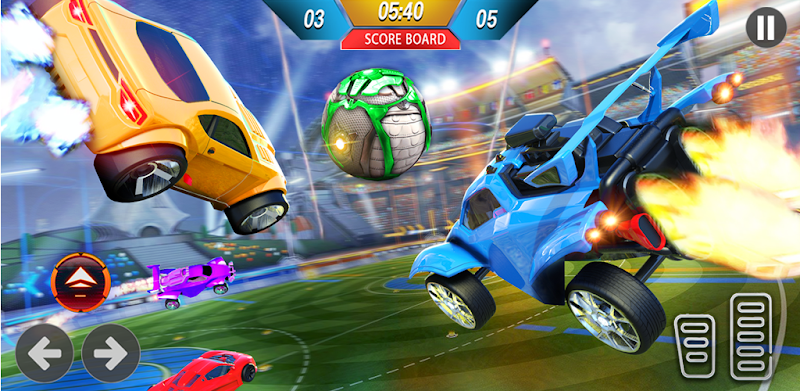 Rocket Car Ball League - 3D Car Soccer Game