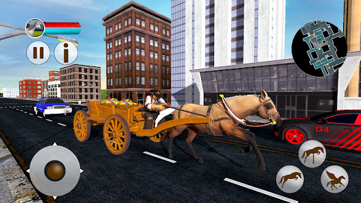 Captura de Pantalla 9 juego de taxi caballo volador android
