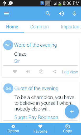 Android application Turkish Dictionary screenshort