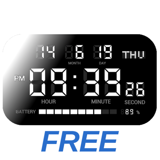 シンプルなデジタル時計 デジタルクロック Shg2 無料版 Google Play のアプリ