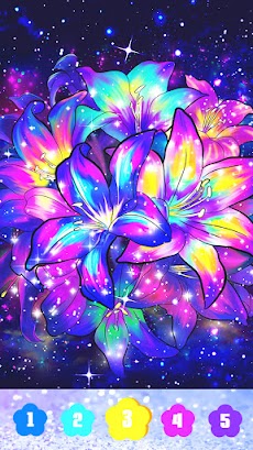 Flower coloring games-Color by number offlineのおすすめ画像3