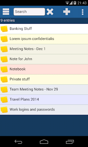 Krypto Notes (legacy) Screen 2