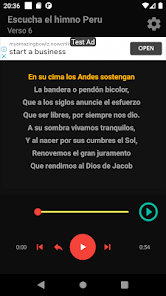 Captura 6 Himno Peru 6 Estrofas Aprender android