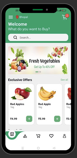 Grocery Shop Screen 2