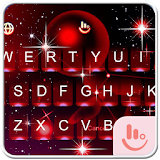Sparkling Red Star Keyboard Theme icon