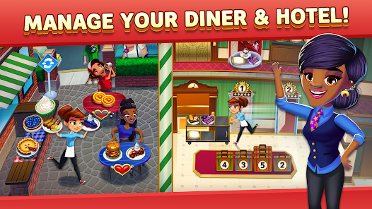 Diner DASH Adventures Mod APK 1.46.2 (Unlimited gems and diamonds) Gallery 9