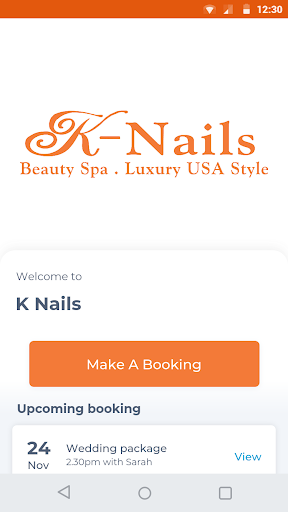 Android application K Nails screenshort