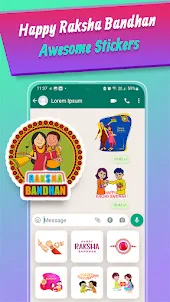 Raksha Bandhan Stickers 2023