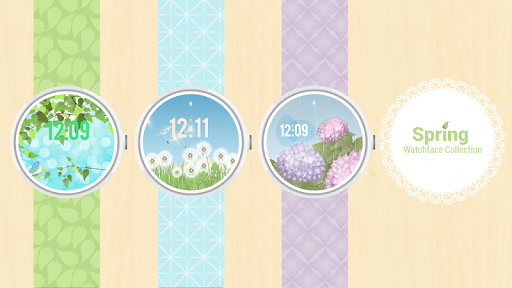 Android application Spring Collection Watch Face screenshort