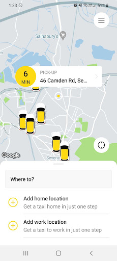 Beeline Taxis Screen 2