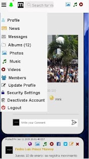 mobilsocial social network Screenshot