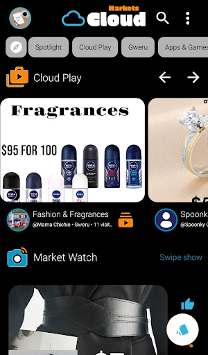 Cloud Markets Screen 3