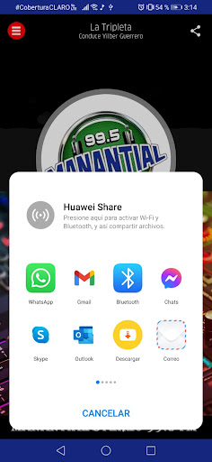 Android application Manantial Stereo 99.5 Fm screenshort
