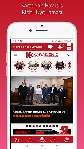 Android application Karadeniz Havadis screenshort