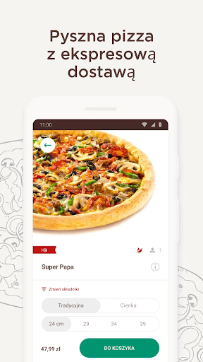 Android application Papa Johns screenshort