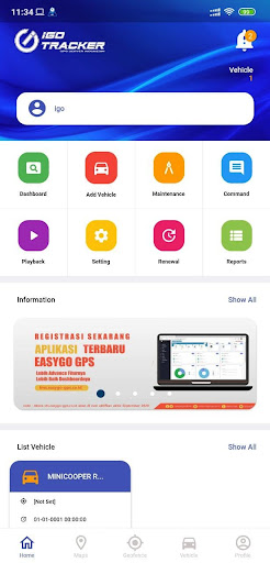 iGO Tracker Screen 2