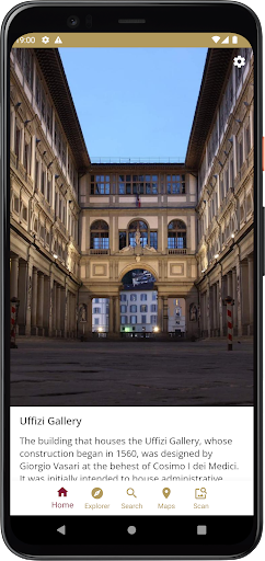 Android application Uffizi Gallery screenshort