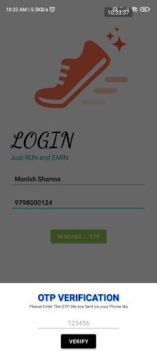 Walk & Run & Earn Screen 3