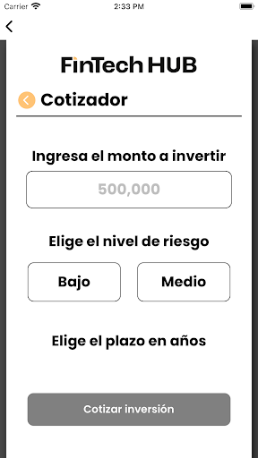 Fintech Hub Screen 3
