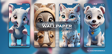 Wallpaper Animal Cute - AIのおすすめ画像1