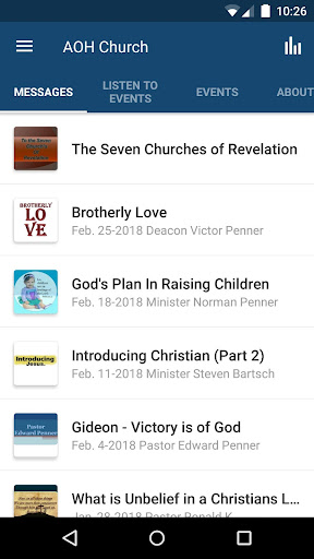 Android application Anchor Of Hope CHURCH screenshort