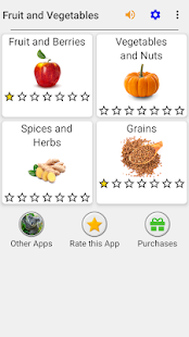 Fruit and Vegetables, Nuts & Berries: Picture-Quiz 3.1.0 Screenshots 8