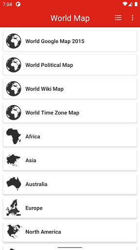 Android application World Offline Map screenshort