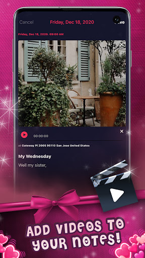 Unicorn Video Lock Diary Screen 2