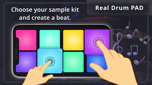 Android application Real Drum Pad: Electro drums screenshort