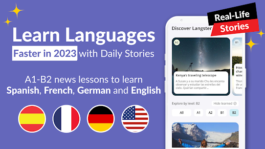 Impara le lingue con Langster MOD APK (Premium sbloccato) 1