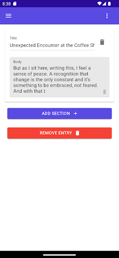 Diary Verse Screen 2