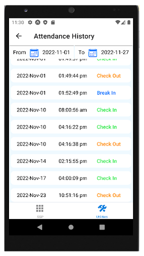 Smart HRIS SSP Screen 2