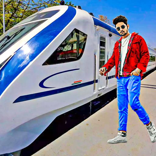 Vande bharat train photo edit