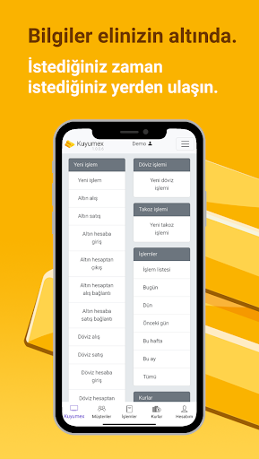 Android application Kuyumex screenshort