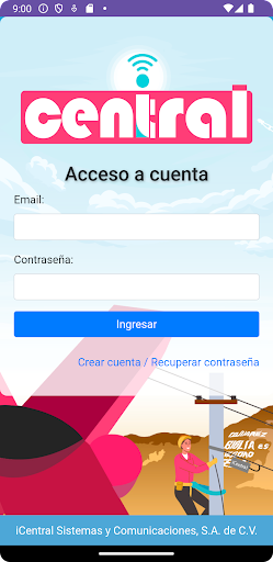 Android application Cuenta iCentral screenshort