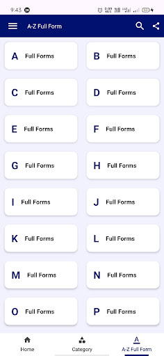 A to Z Full Forms Acronyms Screenshot 4 - AppWisp.com